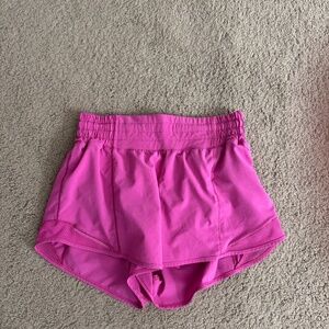 Lululemon Hotty Hot Sonic Pink Shorts